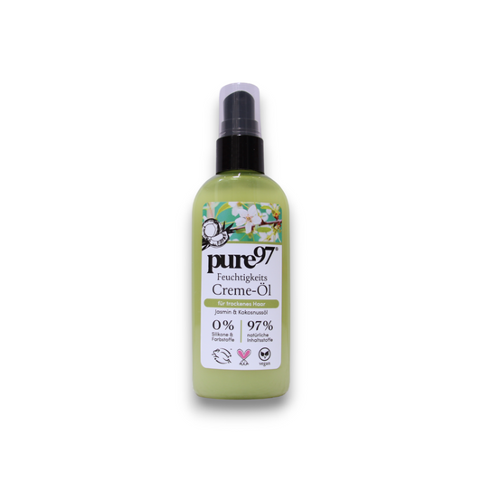 Pure97, Jasmin & Kokosnuss, Hair Cream Treatment, For Heat Protectant, 100 ml