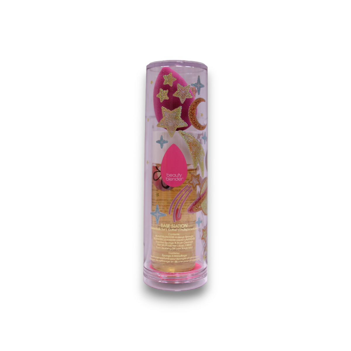 Pureness Set Beautyblender: Base Station, Make-up-Schwamm, Violet + Base Station, Reinigungs-Lotion für Pinsel & Schwämme, 90 ml + Beautyblender, Reinigung, Reinigungspads