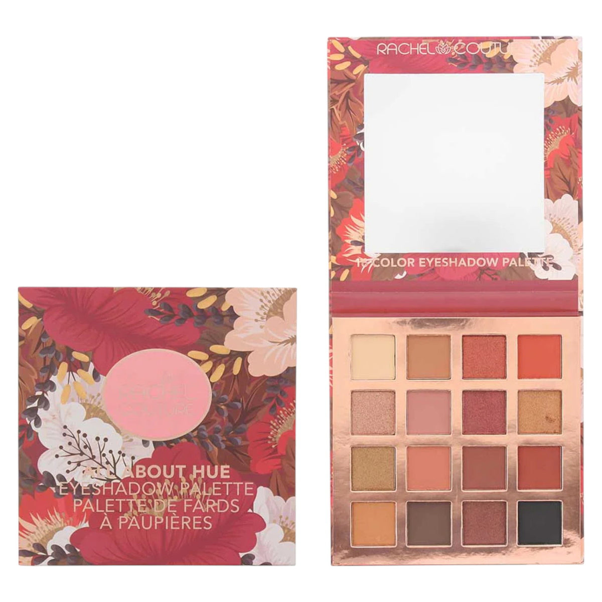 Rachel Couture, All About Hue, Shimmering, Lidschattenpalette, 16, 25,6 g
