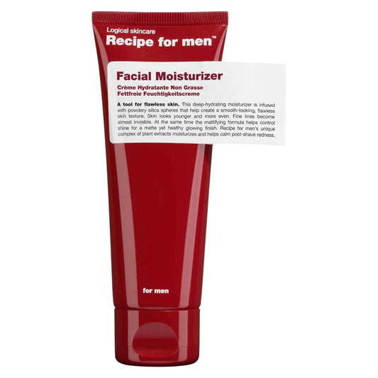 Recipe For Men, Facial Moisturizer, Deep Hydration, Cream, For Face, 75 ml