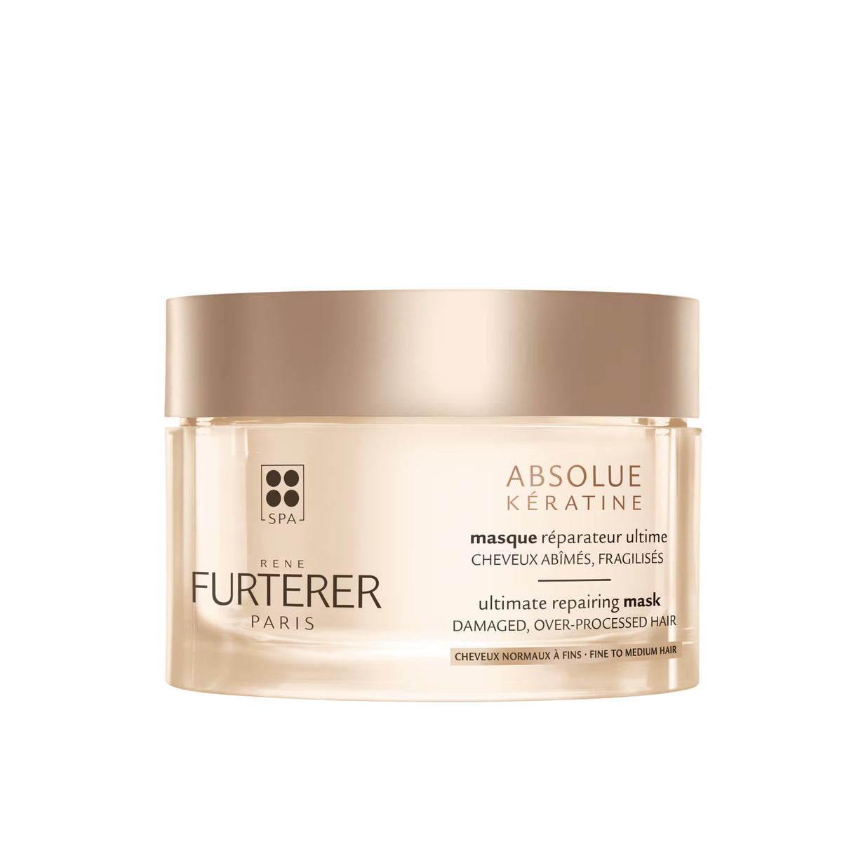 Rene Furterer, Absolue Keratine, Plant-Based, Hair Treatment Cream Mask, Repairs, 200 ml
