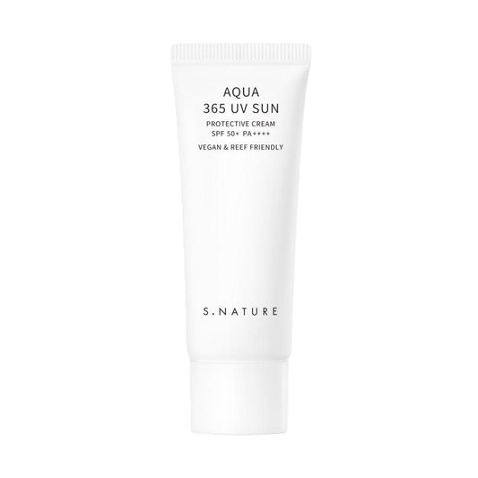 S.Nature, Aqua 365 UV Sun, Hydrating & Protecting, Sunscreen Cream, For Face, SPF 50, 40 ml