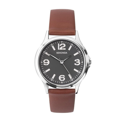 Sekonda, Sekonda, Quartz Leather Strap Watch, 1682.82, For Men