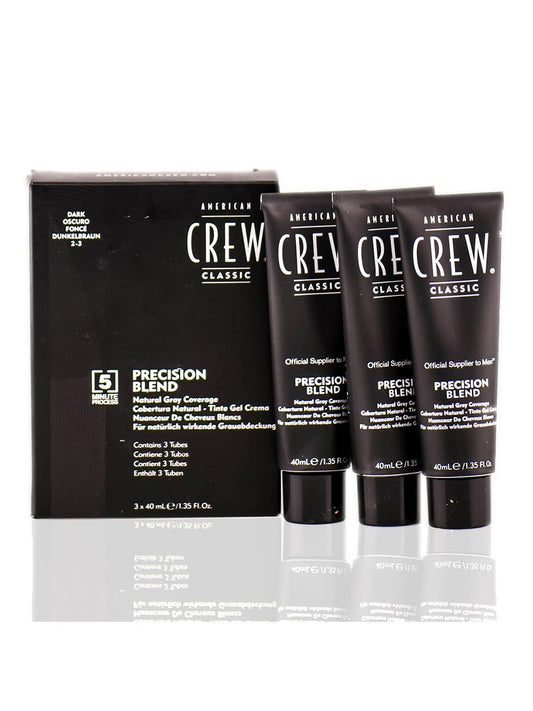 Set American Crew: Precision Blend, Semi-Permanent Hair Dye, 2-3 , 40 ml + Precision Blend, Semi-Permanent Hair Dye, 2-3 , 40 ml + Precision Blend, Semi-Permanent Hair Dye, 2-3 , 40 ml