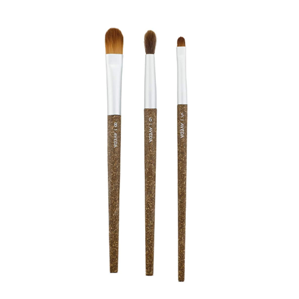Flax Sticks Set Aveda: Aveda, Contour, Eye Brush, No. 6 + Aveda, Smudger, Eye Brush, No. 5 + Aveda, Foundation Brush, No. 8