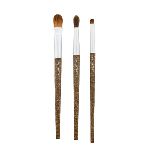 Coffret Flax Sticks Aveda : Aveda, Contour, Pinceau pour les yeux, N° 6 + Aveda, Estompeur, Pinceau pour les yeux, N° 5 + Aveda, Pinceau à fond de teint, N° 8