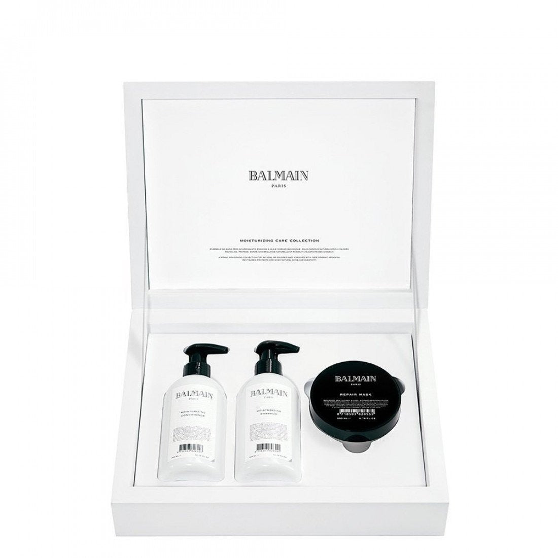 Set Balmain Professionnel: Balmain Professionnel, Hair Shampoo, For Moisturizing, 300 ml + Balmain Professionnel, Pro-Vitamin B5, Hair Treatment Cream Mask, For Moisturizing, 200 ml + Balmain Professionnel, Hair Conditioner, For Moisturizing, 300 ml