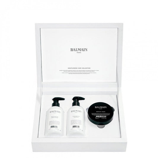Set Balmain Professionnel: Balmain Professionnel, Hair Shampoo, For Moisturizing, 300 ml + Balmain Professionnel, Pro-Vitamin B5, Hair Treatment Cream Mask, For Moisturizing, 200 ml + Balmain Professionnel, Hair Conditioner, For Moisturizing, 300 ml
