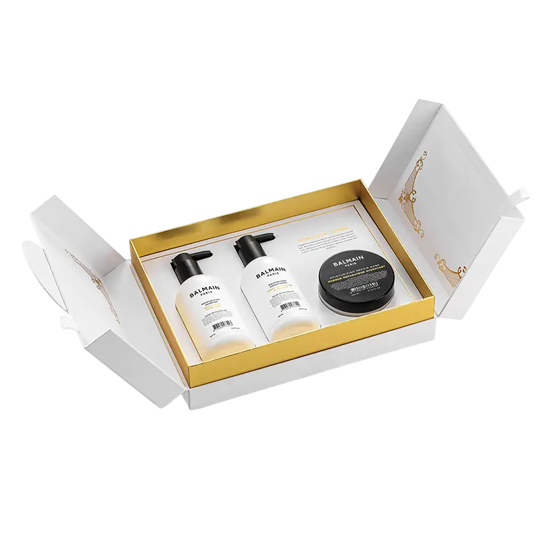 Balmain Professionnel Set: Balmain Professionnel, Haarshampoo, zur Revitalisierung, 300 ml + Balmain Professionnel, Haarspülung, revitalisierend, 300 ml + Balmain Professionnel, Haarpflege-Crememaske, revitalisierend, 200 ml