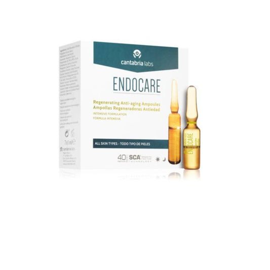 Set, Cantabria Labs, Endocare Regenerating, Anti-Aging, Ampullen-Pflegeserum, Anti-Aging, für das Gesicht, für Damen, 7 Stk., 1 ml