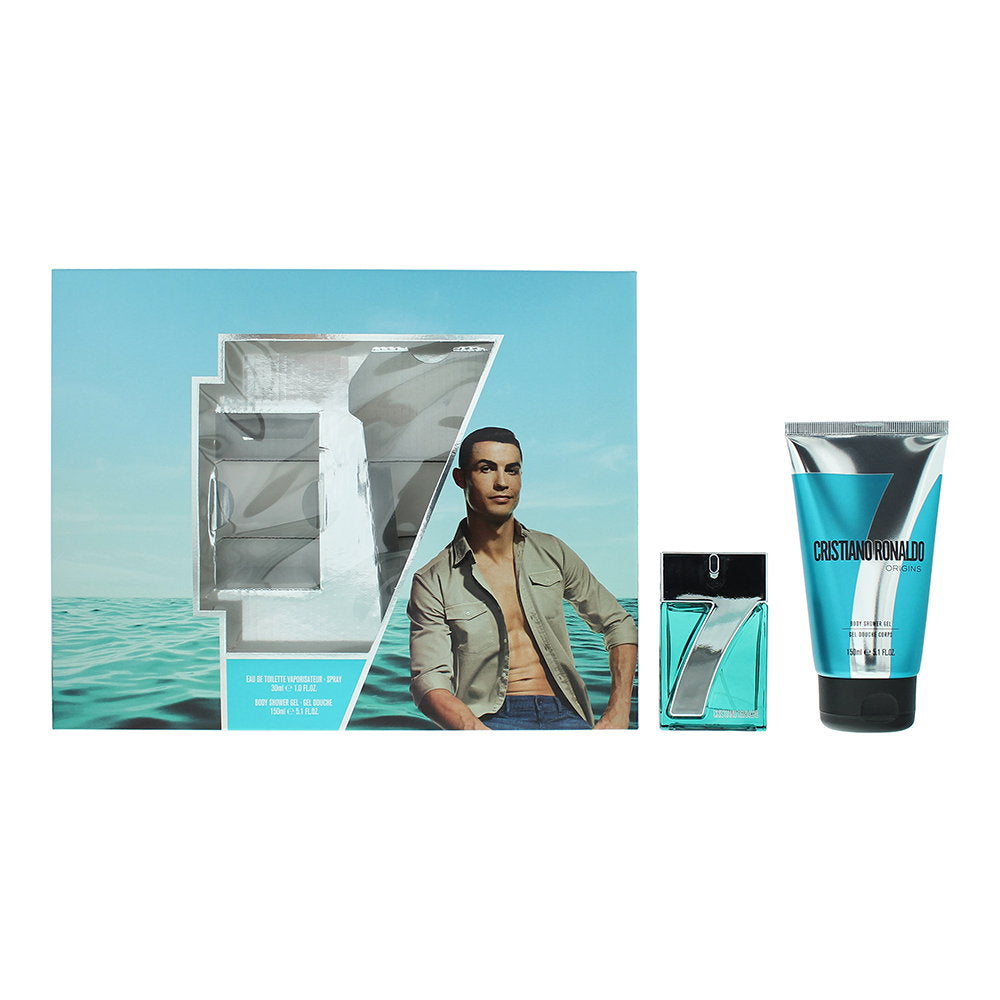 Set Cristiano Ronaldo: CR7 Origins, Eau de Toilette, für Herren, 30 ml + CR7 Origins, Duschgel, 150 ml