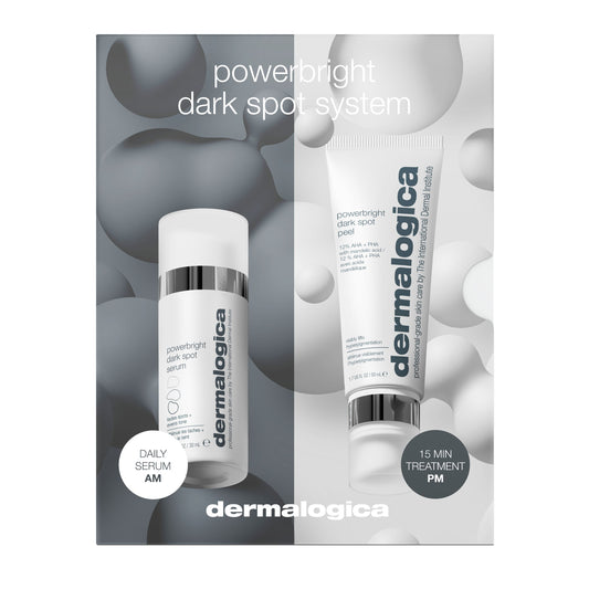 Set Dermalogica: PowerBright, Anti-Dark Spots, Cream, For Face & Neck, 50 ml + PowerBright, Paraben-Free, Anti-Dark Spots, Morning, Serum, For Face, 30 ml