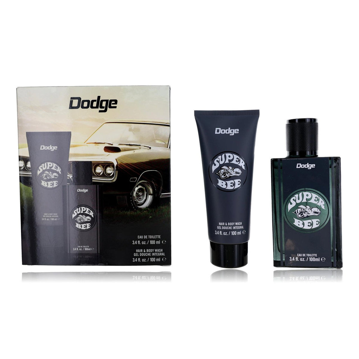 Dodge Set: Super Bee, Duschgel, Körper, 100 ml + Super Bee, Eau de Toilette, für Herren, 100 ml