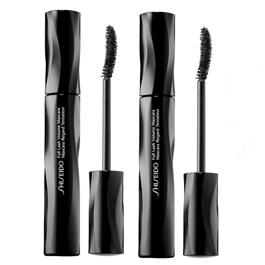 Duo-Set, Shiseido, Full Lash, wasserfest, Volumen-Mascara, 902, Schwarz, 2 Stk., 8 ml