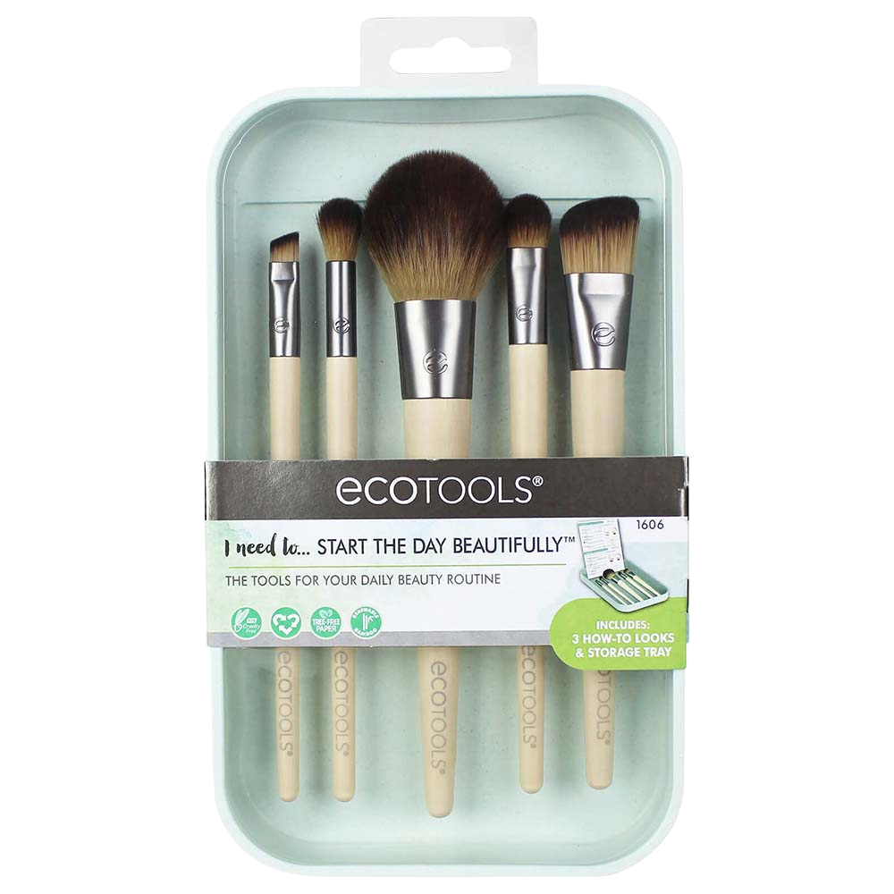 Set, Eco Tools, Start The Day Beautifully, Blending, Multi Face Brush, 5-tlg.