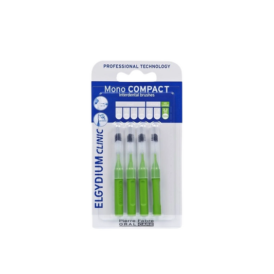 Set, Elgydium, Interdental Brush, Green, 4 pcs