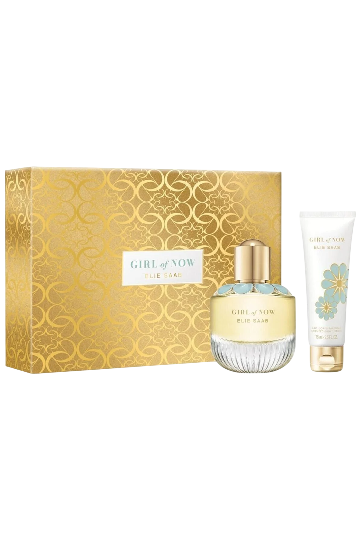 Set Elie Saab: Girl of Now, Eau de Parfum, für Damen, 50 ml + Girl of Now, feuchtigkeitsspendende Bodylotion, 75 ml