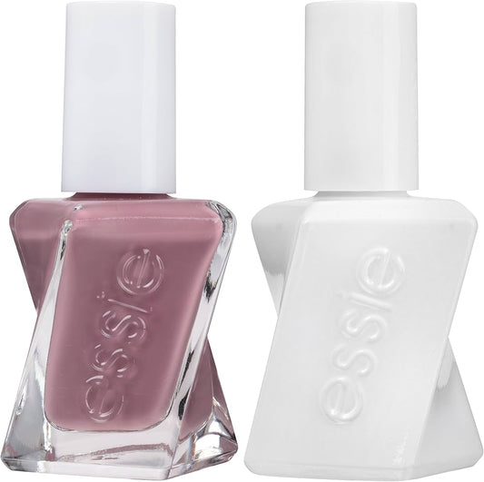 Set Essie: Gel Couture, Gel Couture, Semi-Permanent Nail Polish, 63, Take Me To Thread, 13.5 ml + Gel Couture, Top Coat, Semi-Permanent Nail Polish, 13.5 ml