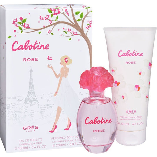 Set Gres: Cabotine Rose, Eau De Toilette, For Women, 100 ml + Cabotine Rose, Hydrating, Body Lotion, 200 ml