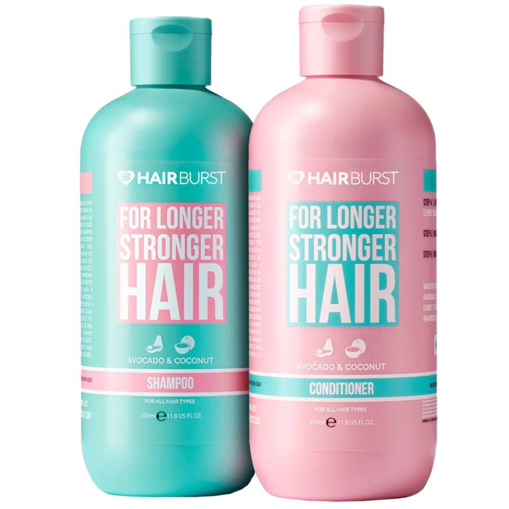 Hairburst Set: Longer Stronger, Haarshampoo, Stärkung & Haarwachstum, 350 ml + Longer Stronger, Haarspülung, Stärkung & Haarwachstum, 350 ml