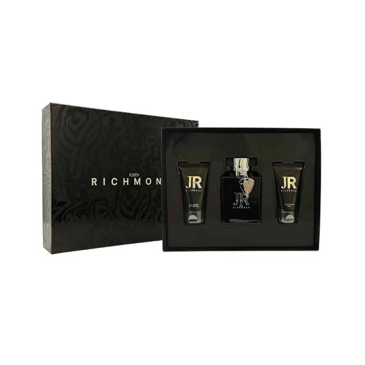 Set John Richmond: Man, Eau de Parfum, für Herren, 100 ml + Man, pflegendes Duschgel, 50 ml + Man, After-Shave-Balsam, 50 ml
