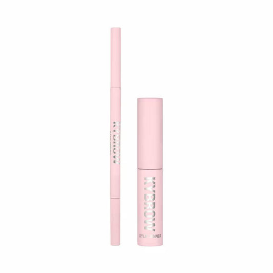 Set Kylie Cosmetics: Kybrow, Defined, Augenbrauen-Creme-Stift & Pinsel 2-in-1, 005, Dark Brown, 0,09 g + By Kylie, Define, Augenbrauengel, Translucent, 5 ml