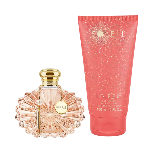 Lalique-Set: Soleil, Eau de Parfum, für Damen, 100 ml + Soleil, feuchtigkeitsspendende Bodylotion, 150 ml