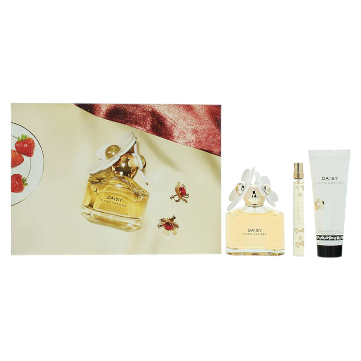 Marc Jacobs Set: + Daisy, Feuchtigkeitsspendende Bodylotion, 75 ml + Daisy, Eau de Toilette, für Damen, 10 ml