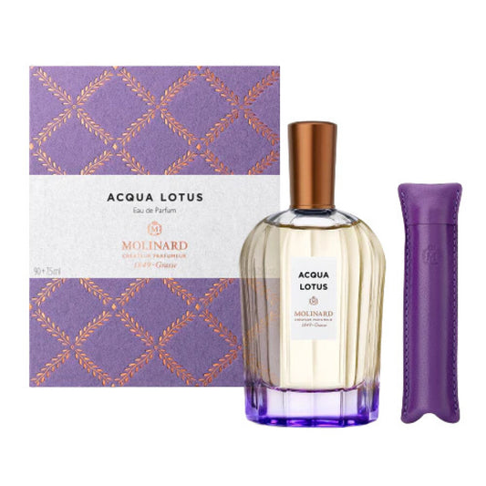 Molinard Set: Collection Privee - Acqua Lotus, Eau de Parfum, für Damen, 90 ml + Collection Privee - Acqua Lotus, Eau de Parfum, Unisex, 7,5 ml
