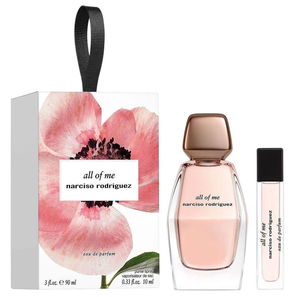Set Narciso Rodriguez: All Of Me, Eau De Parfum, For Women, 90 ml + All Of Me, Eau De Parfum, For Women, 10 ml