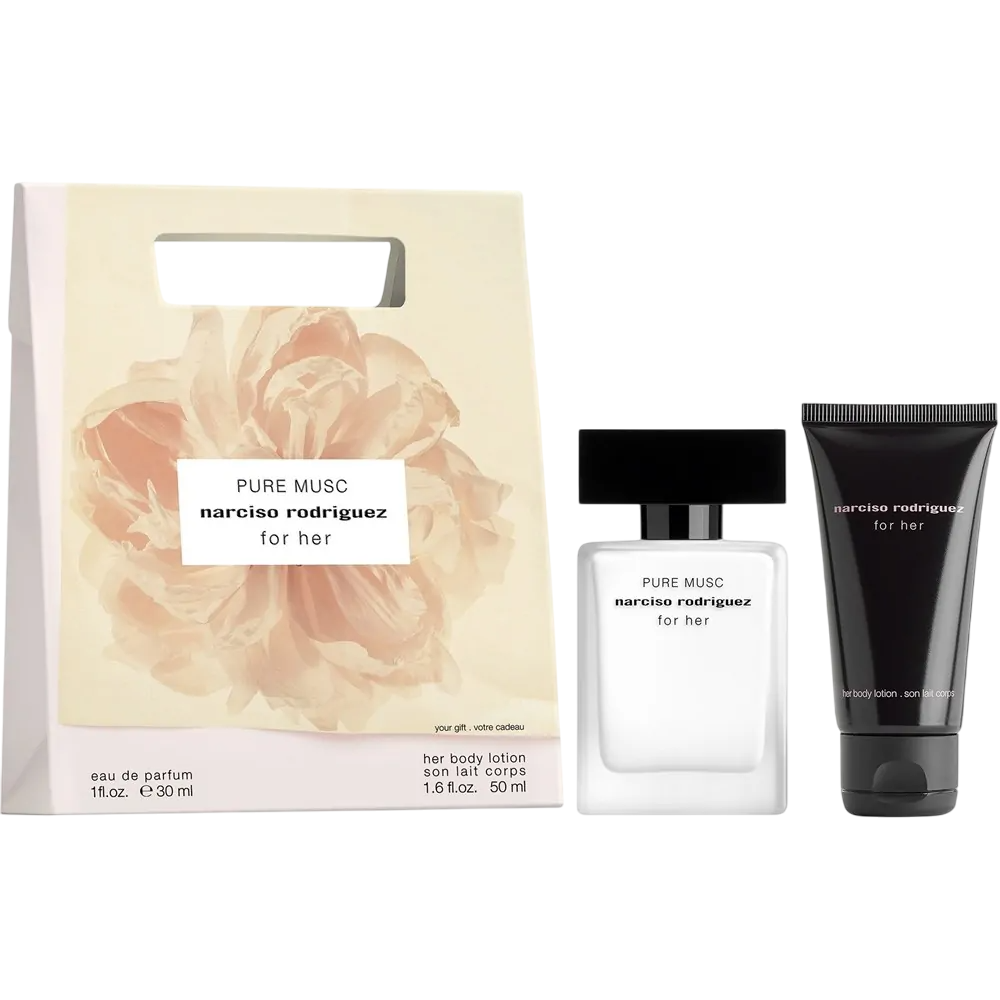 Set Narciso Rodriguez: Pure Musc, Eau De Parfum, For Women, 30 ml + Pure Musc, Hydrating, Body Lotion, 50 ml