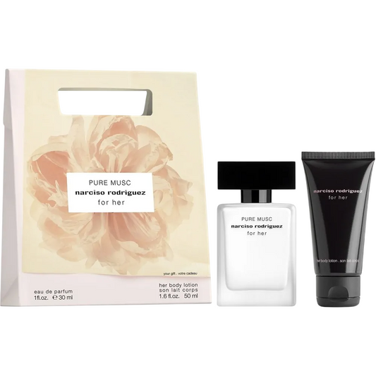 Set Narciso Rodriguez: Pure Musc, Eau De Parfum, For Women, 30 ml + Pure Musc, Hydrating, Body Lotion, 50 ml