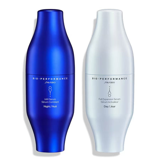 Shiseido-Set: Bio-Performance Infill, Anti-Aging, Nacht, Serum, für das Gesicht, 30 ml + Bio-Performance Full Expansion, Anti-Aging, Tag, Serum, für das Gesicht, 30 ml