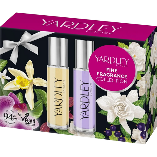 Set Yardley: English Lavender, Eau de Toilette, für Damen, 10 ml + English Rose, Eau de Toilette, für Damen, 10 ml
