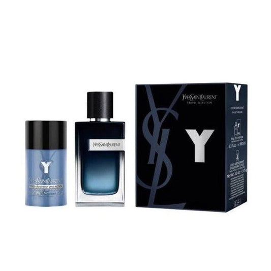 Set Yves Saint Laurent: Y Intense, Eau de Parfum, für Herren, 100 ml + Y, Antitranspirant, Deodorant Stick, für Herren, 75 g