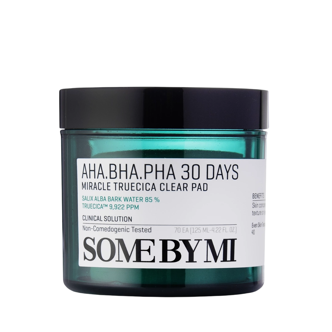 Some By Mi, Aha-Bha-Pha 30 Days Miracle, Exfoliating, Soothing & Pore-Minimising, Cleansing Pads, 70 pcs