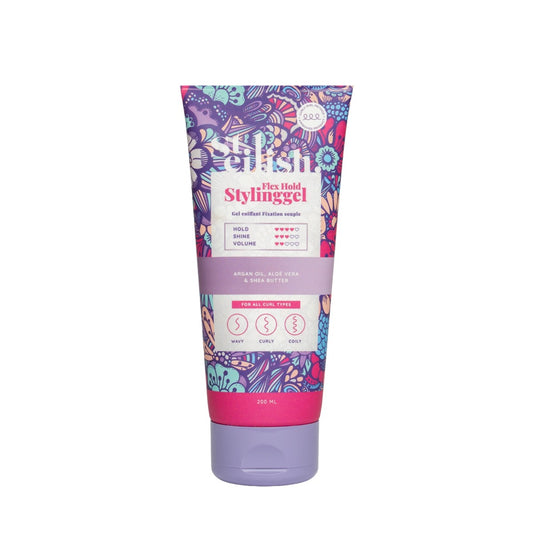 Steilish, Flex Hold, Haarstyling-Gel, Lockendefinition & Frizz-Kontrolle, mittlerer Halt, 200 ml