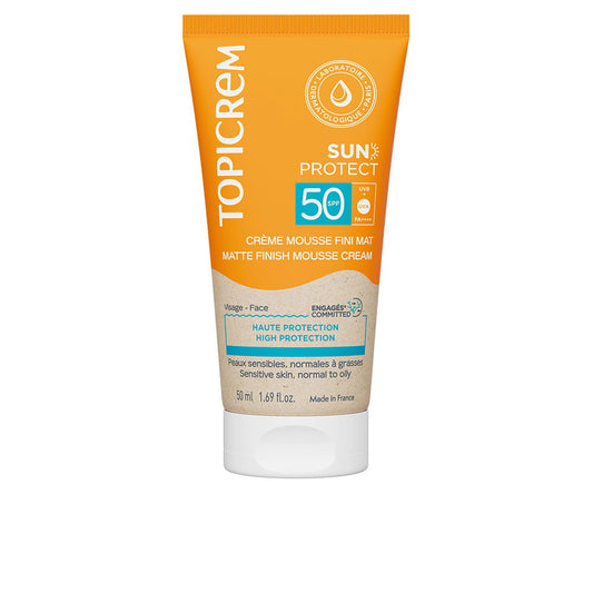 Topicrem, Sun Protect, Hydrating & Protecting, Before Sun Exposure, Mousse, For Face & Body, SPF 50, 50 ml