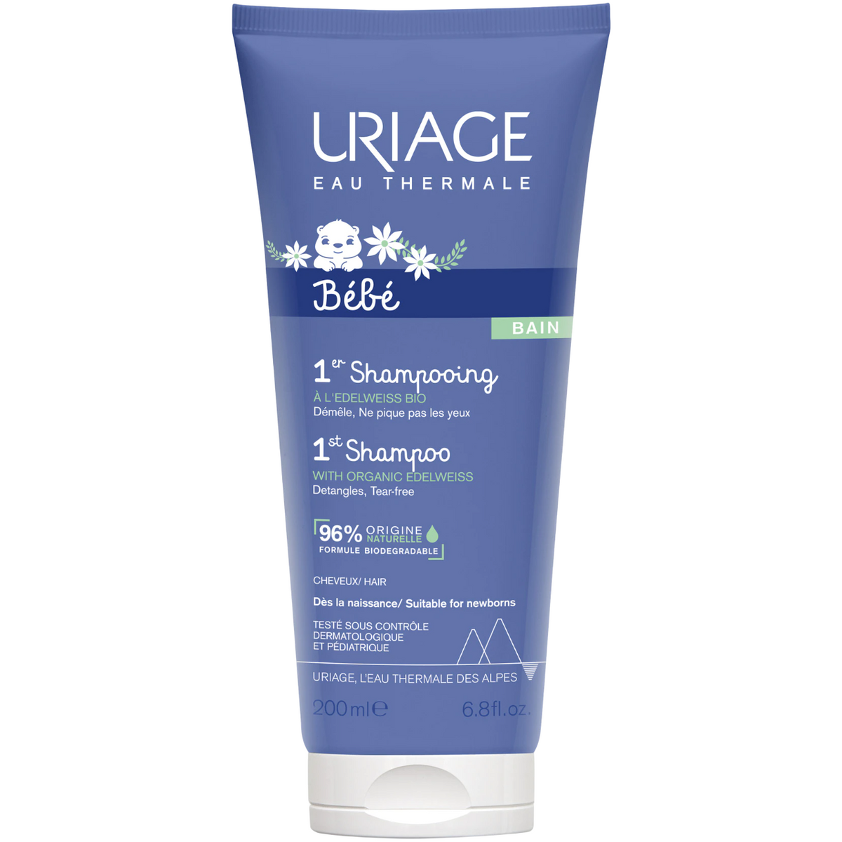 Uriage, 1er Bébé, Haarshampoo, entwirrend, 200 ml
