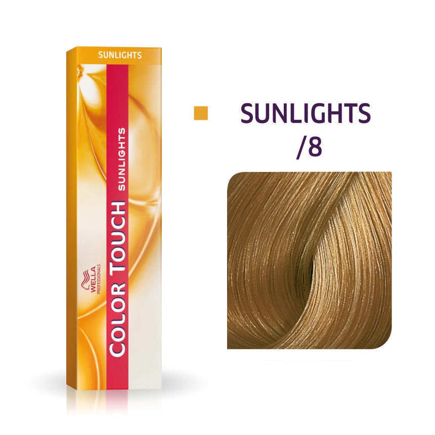Wella Professionals, Color Touch Sunlights, Ammonia-Free, Semi-Permanent Hair Dye, /8 Pearl, 60 ml