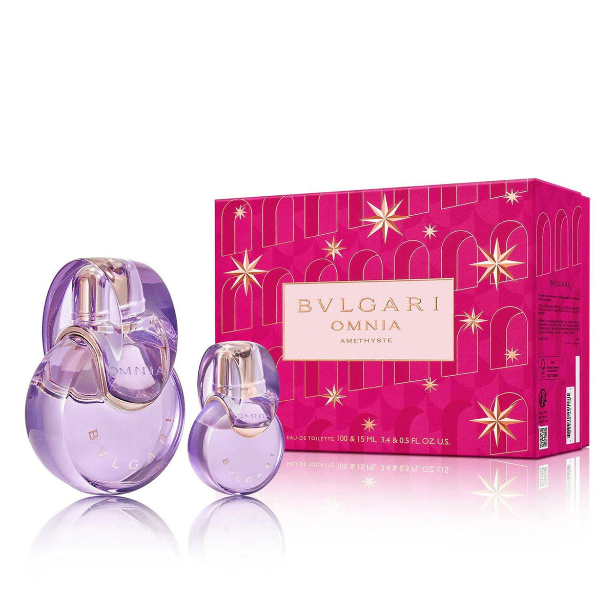 Xmas 2023 Set Bvlgari: Omnia Amethyste, Eau De Toilette, For Women, 100 ml + Omnia Amethyste, Eau De Toilette, For Women, 15 ml *Miniature