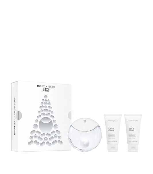 Weihnachtsset 2023 Issey Miyake: A Drop D'Issey, Feuchtigkeitsspendende Handcreme, 2-tlg., 50 ml + A Drop D'Issey, Eau de Parfum, für Damen, 50 ml