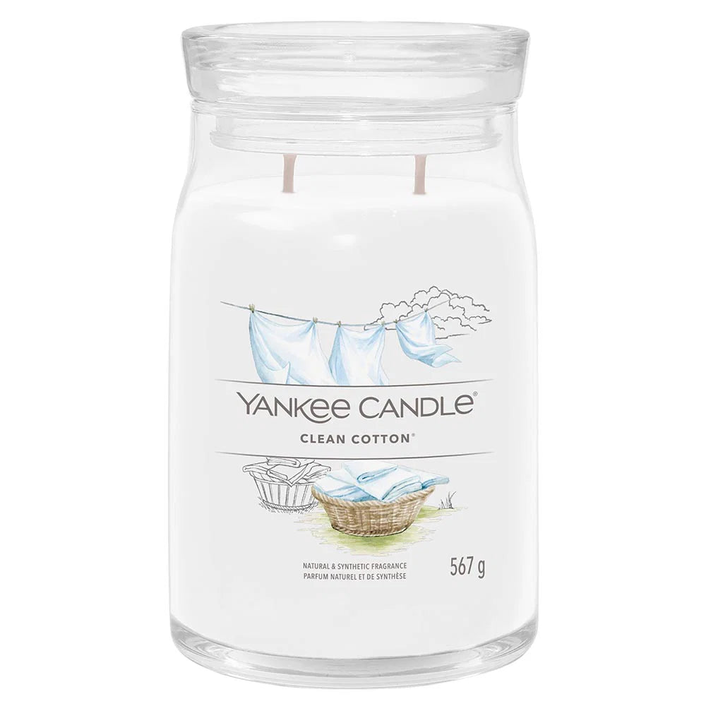 Yankee Candle, Clean Cotton, Scented Candle, 567 g