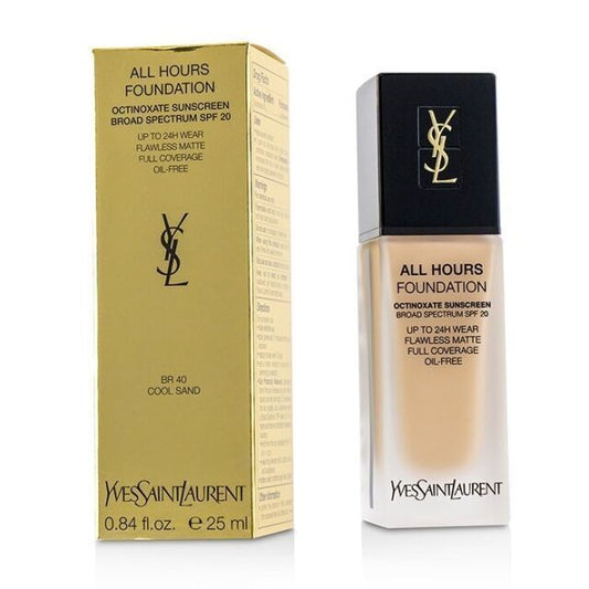 Yves Saint Laurent, All Hours, Flawless Matte, Flüssig-Foundation, BR 40, Cool Sand, LSF 20, 25 ml